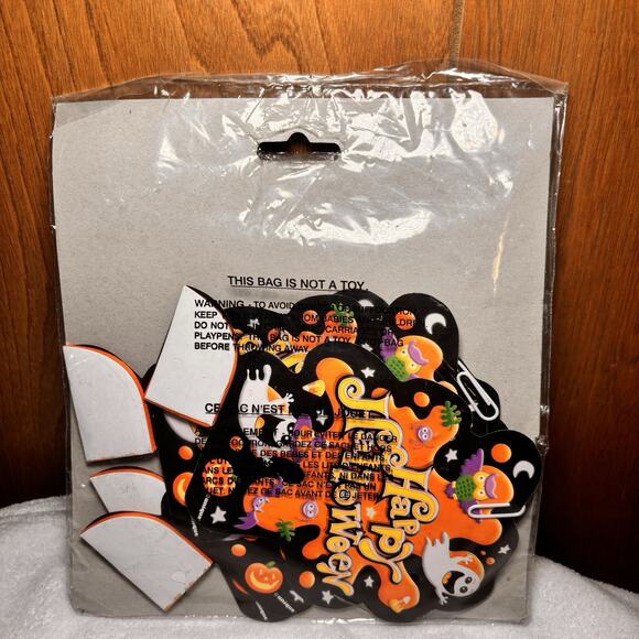 Vintage Halloween Honeycomb Decorations 4 Pack 4 Ghost Pumpkin Party Decor New - Picture 4 of 4